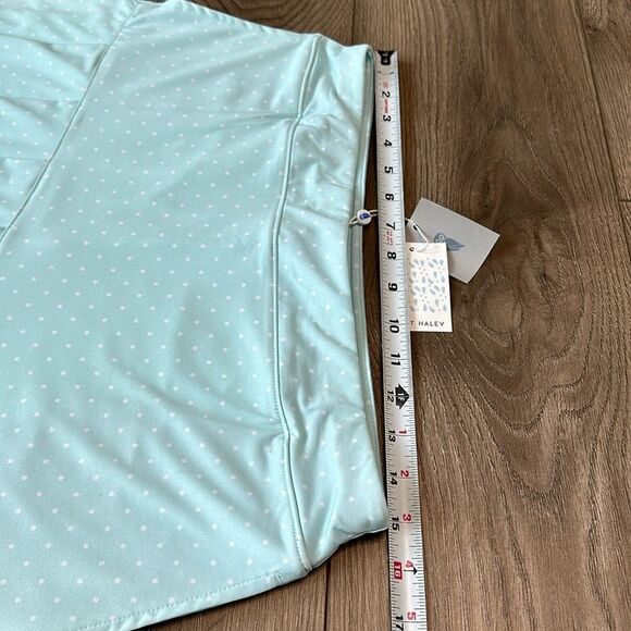 Sport Haley 17” High Rise Pleated Blue Dot Golf Skirt Size Medium - Picture 7 of 11